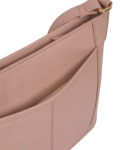 Lewes' Blush Pink Leather Cross Body Bag