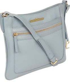 Lewes' Cashmere Blue Leather Cross Body Bag