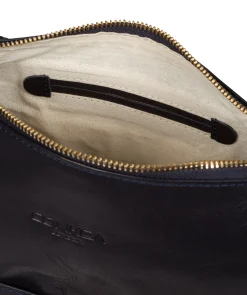 Little Kristin' Navy Leather Shoulder Bag