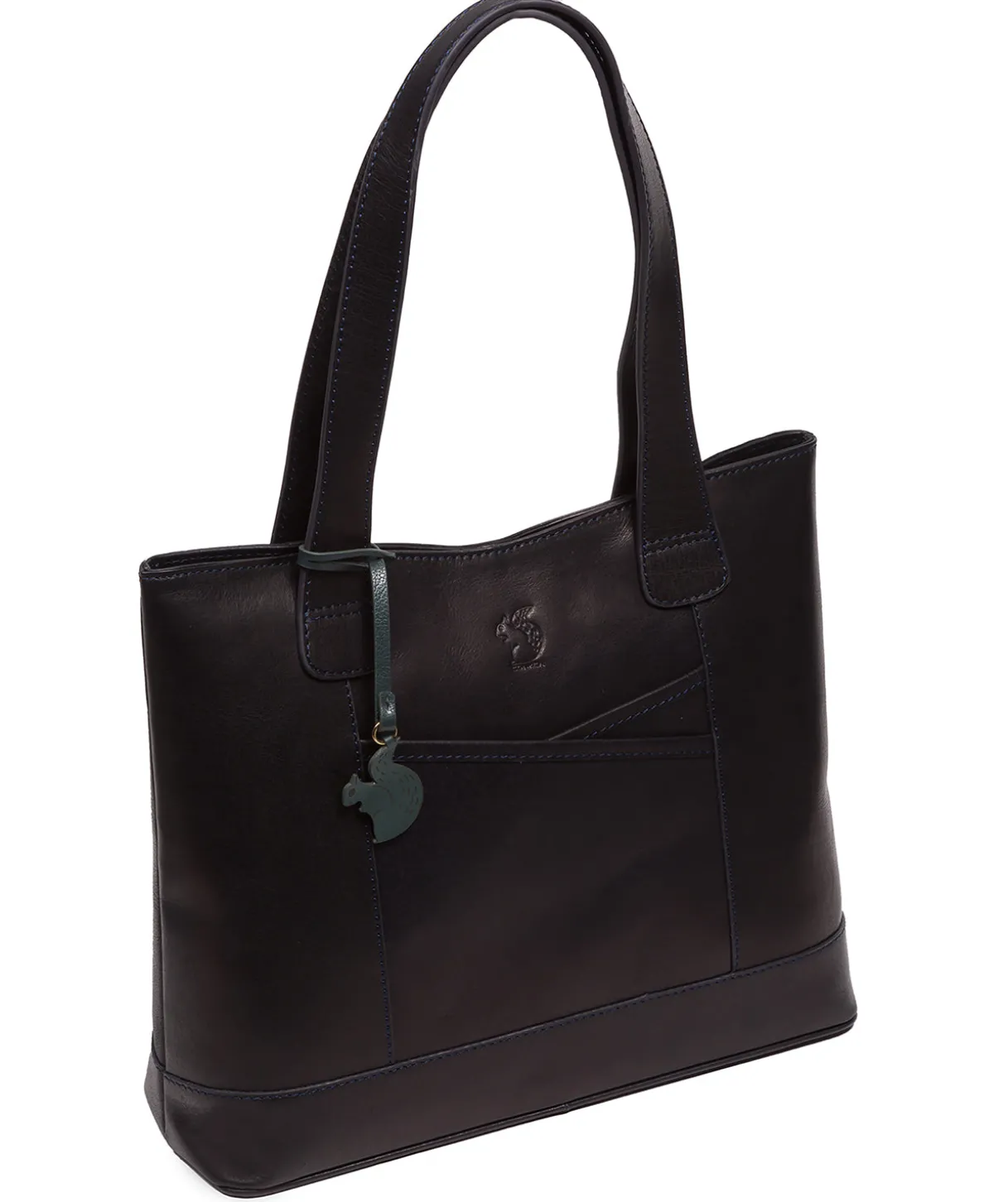 Little Patience' Navy Leather Tote Bag
