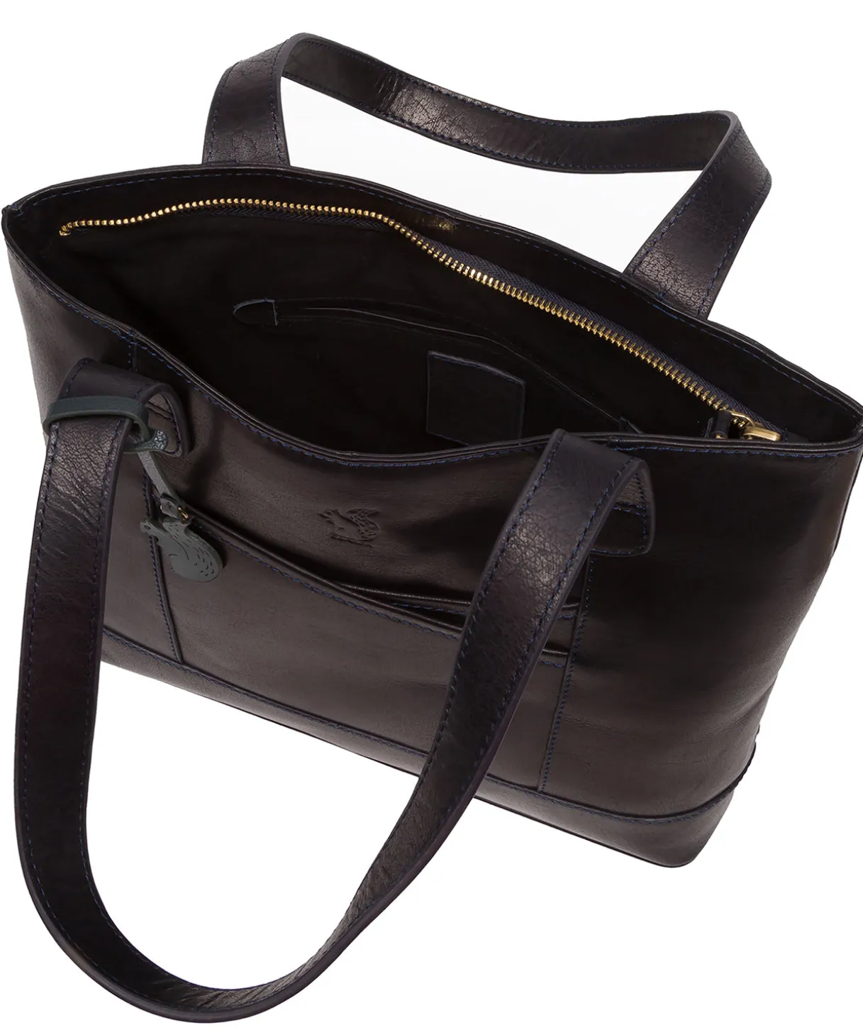 Little Patience' Navy Leather Tote Bag