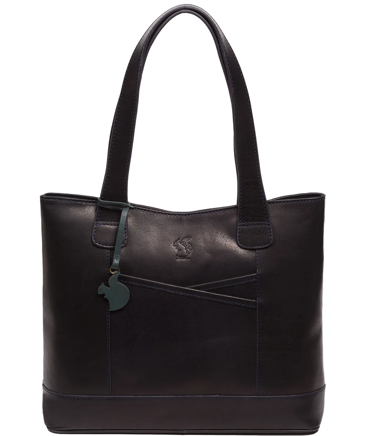 Little Patience' Navy Leather Tote Bag