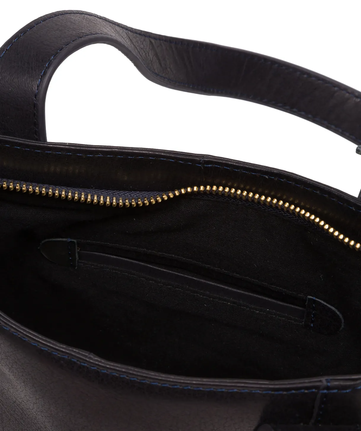 Little Patience' Navy Leather Tote Bag