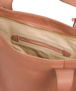 Little Patience' Subtle Pink Leather Tote Bag