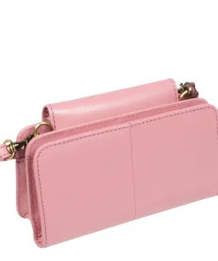 Little Wonder' Blush Leather Cross Body Clutch Bag