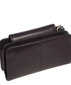 Little Wonder' Navy Leather Cross Body Clutch Bag
