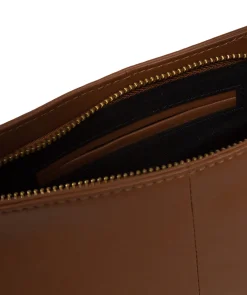Lucinda' Tan Leather Grab Bag
