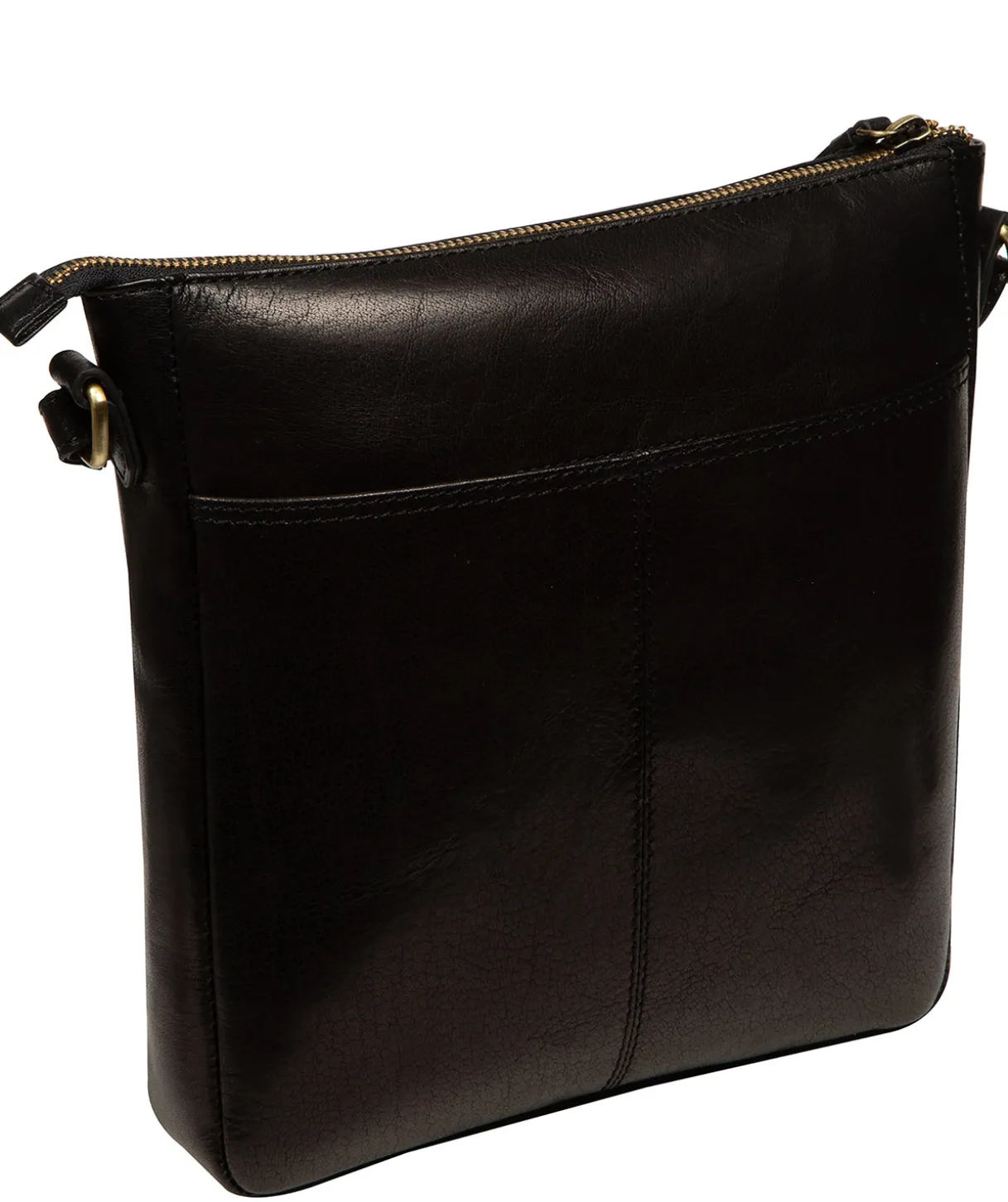 Maeve' Black Leather Cross Body Bag