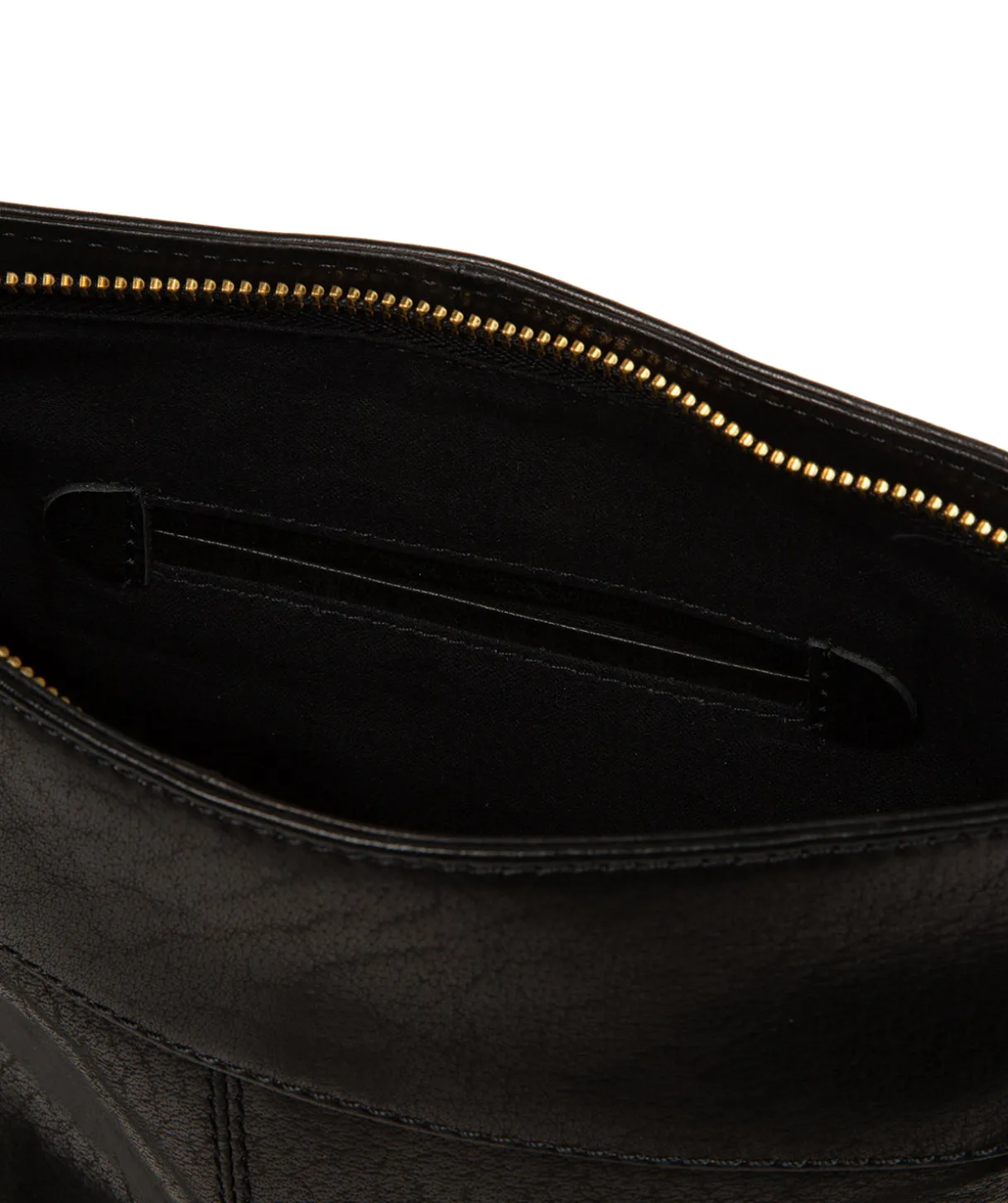 Malin' Black Leather Cross Body Bag