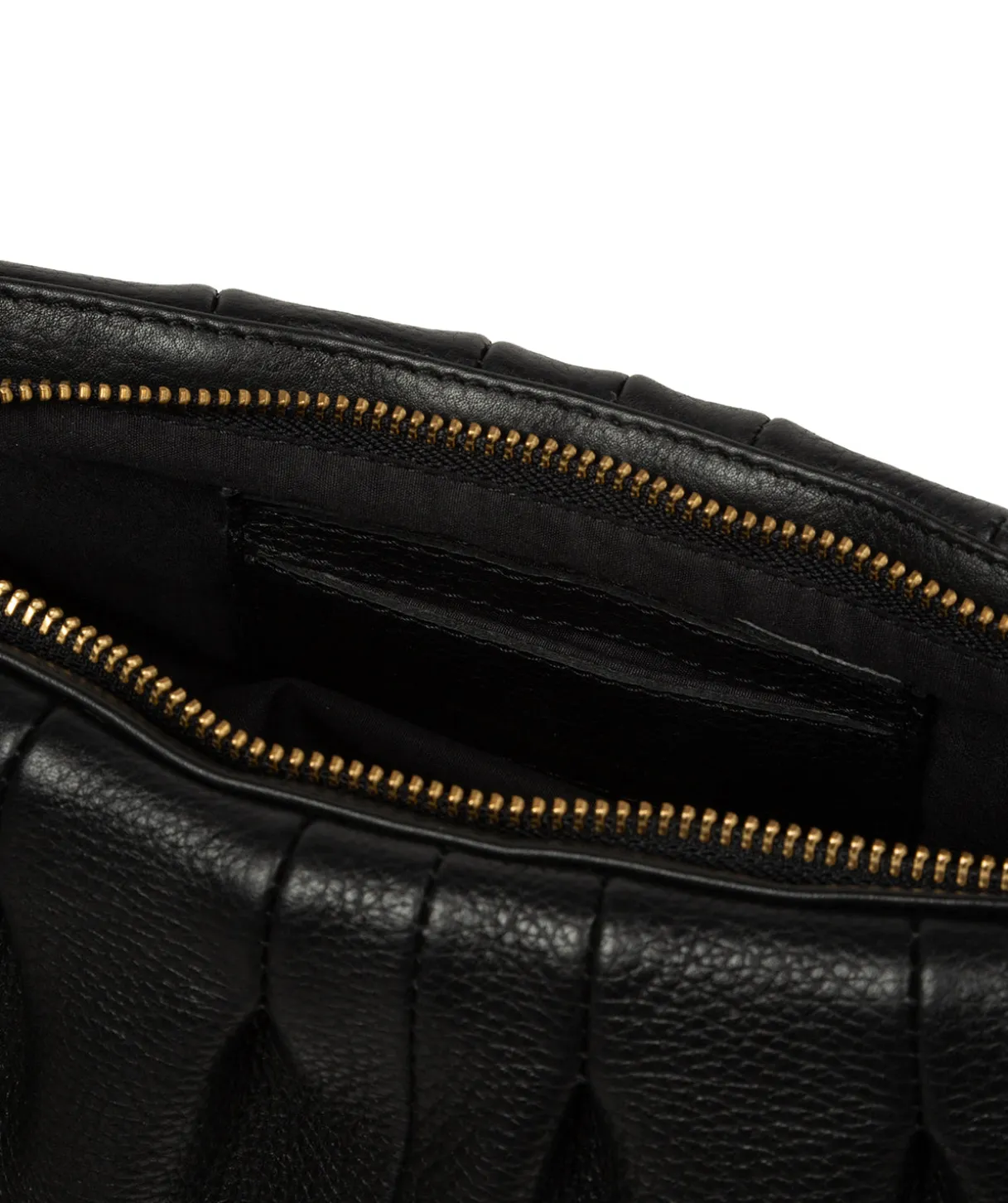 Marcelline' Black Leather Evening and Clutch Bag