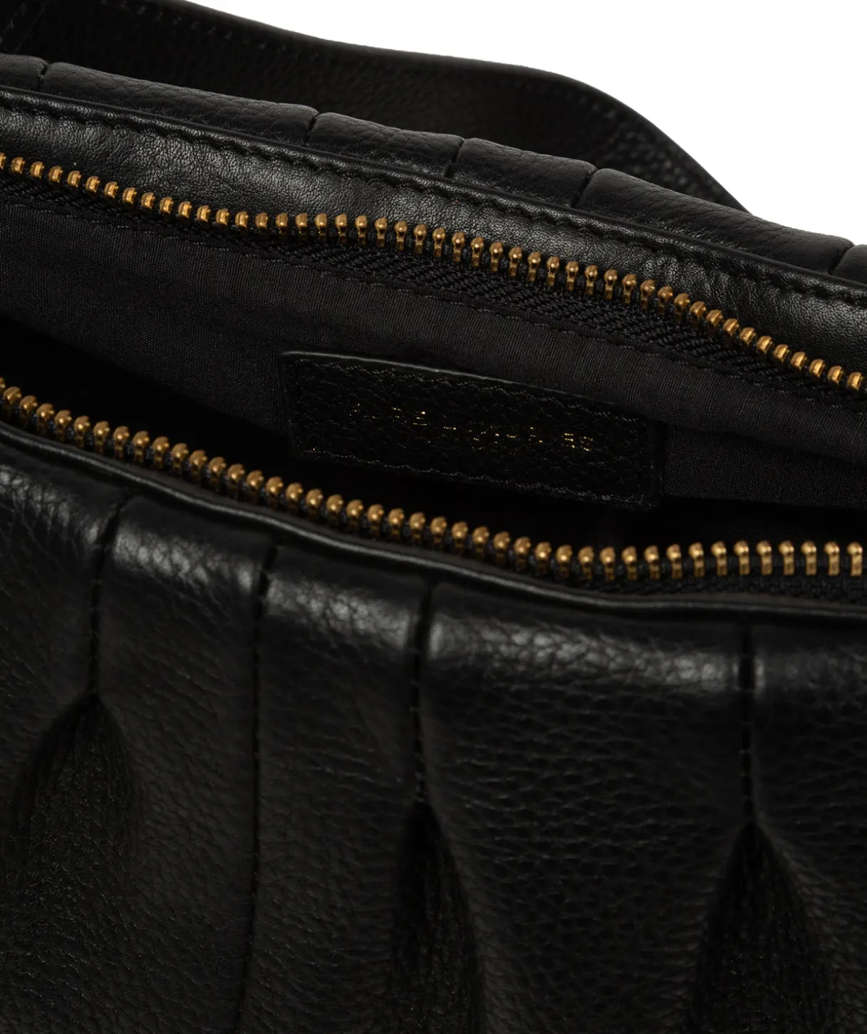 Marcelline' Black Leather Evening and Clutch Bag