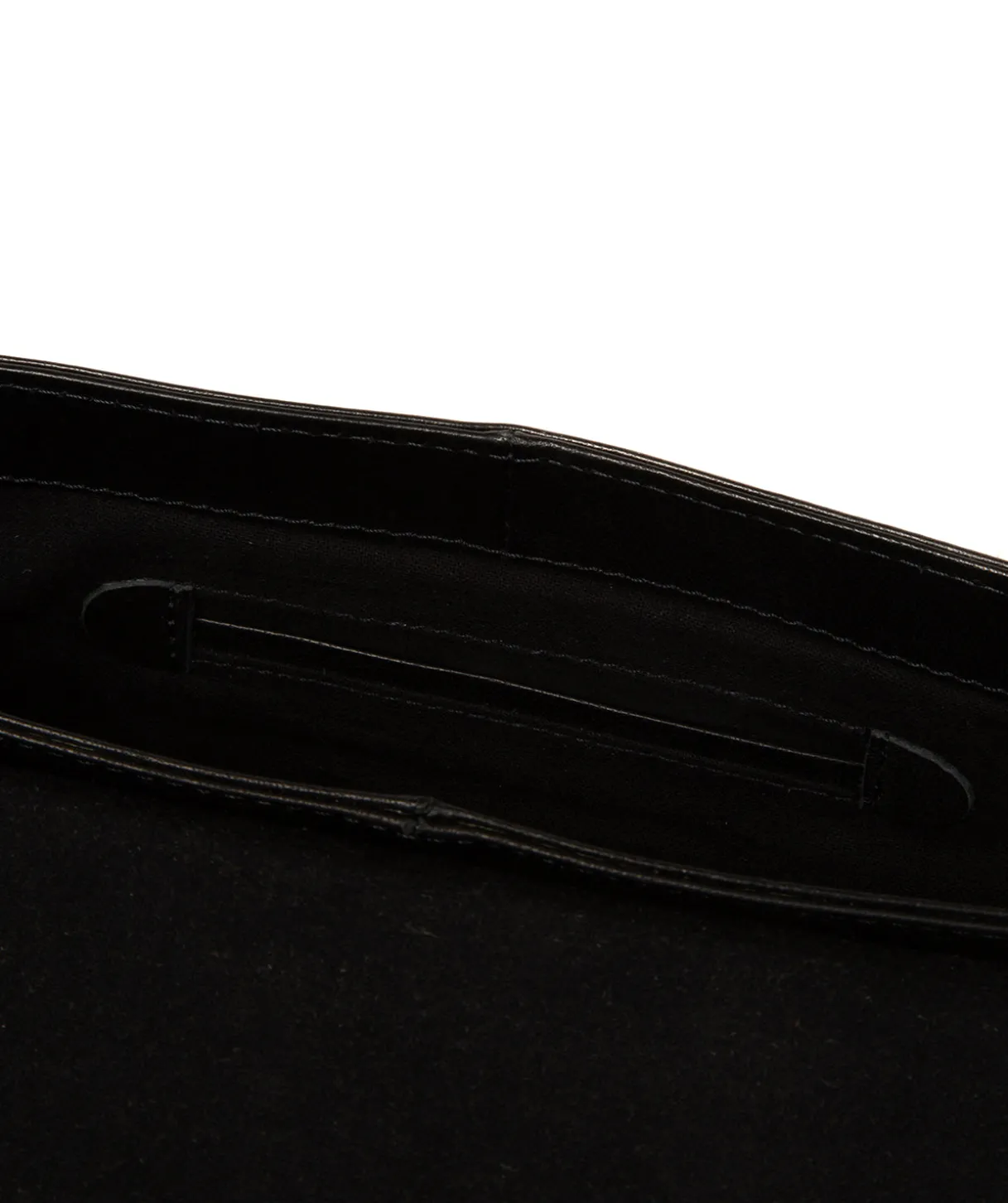 Marianne' Black Leather Evening Bag