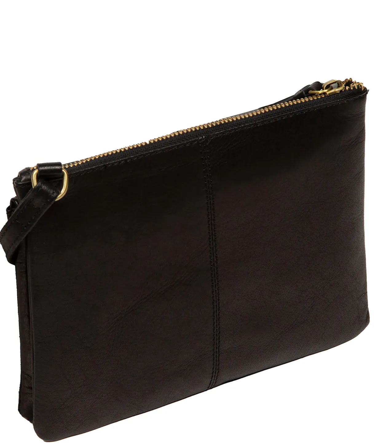Marietta' Black Leather Cross Body Bag