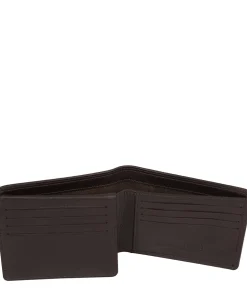 Matt' Brown Leather Bi-Fold Wallet