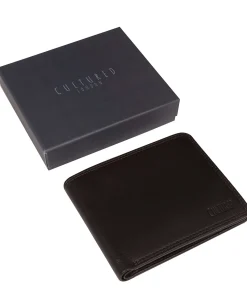 Matt' Brown Leather Bi-Fold Wallet