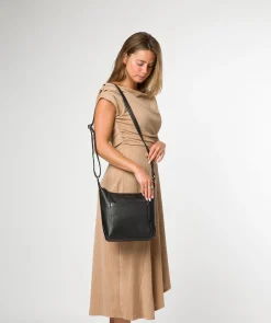 Melbury' Black Leather Shoulder Bag