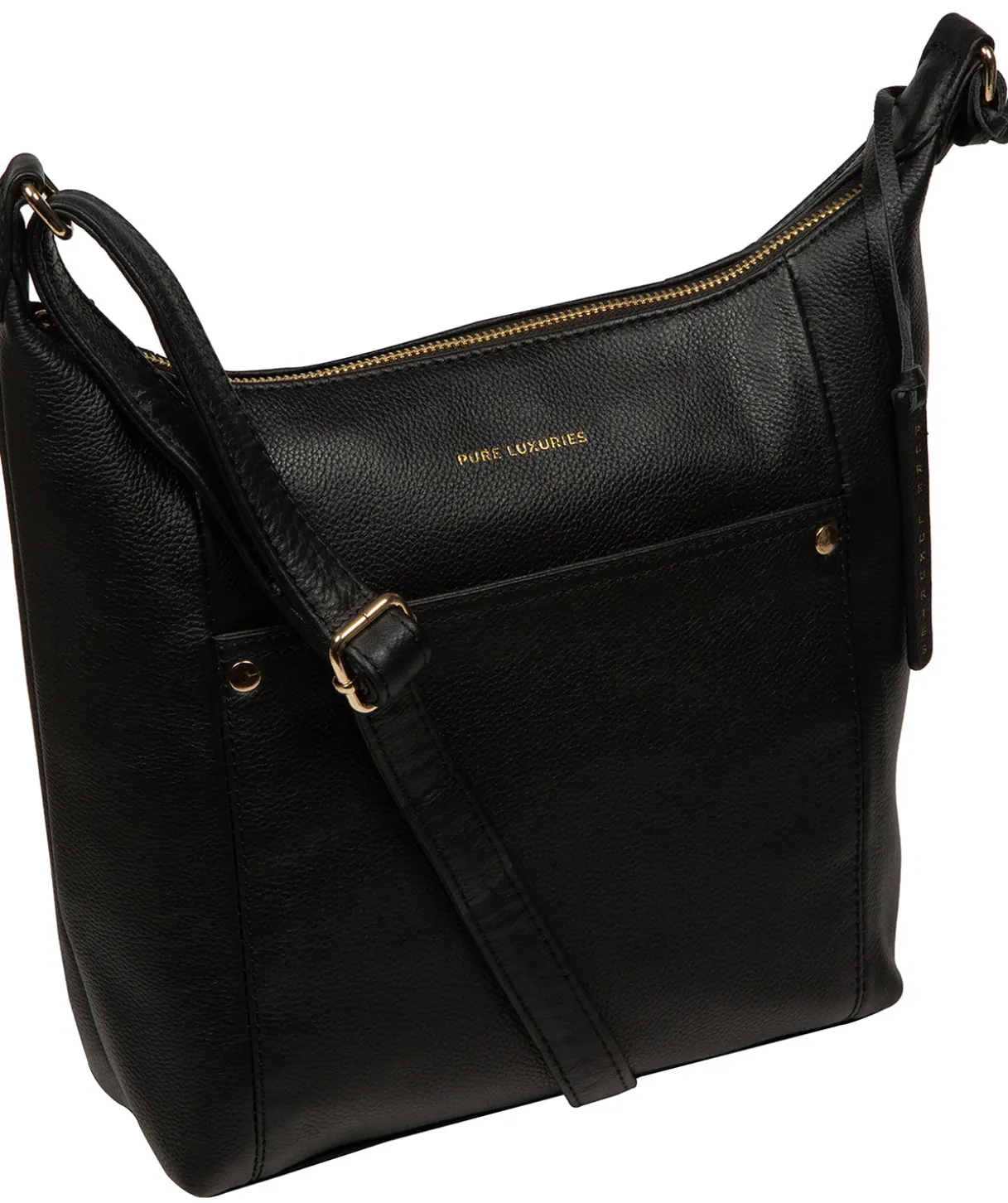 Melbury' Black Leather Shoulder Bag