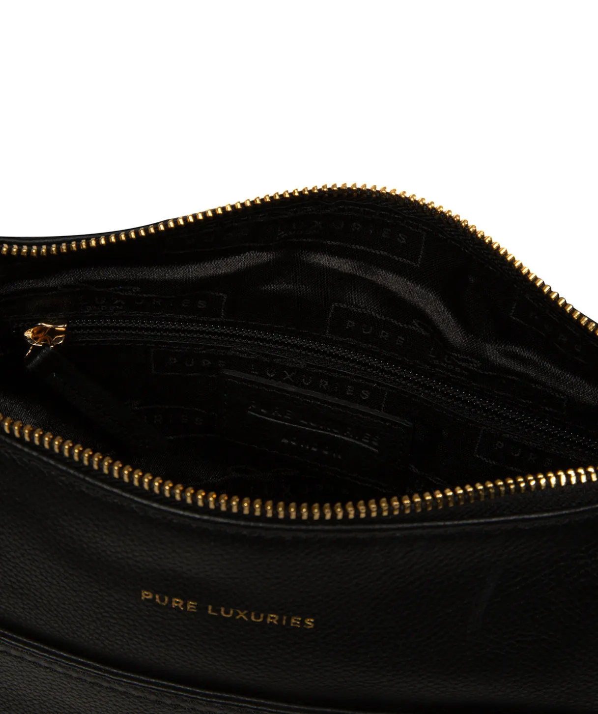 Melbury' Black Leather Shoulder Bag