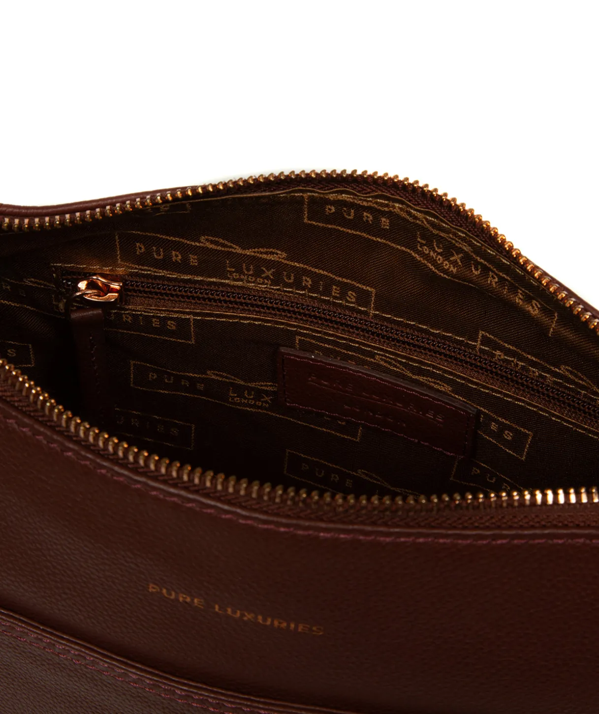 Melbury' Chestnut Leather Shoulder Bag