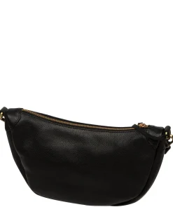 Melisande' Black Leather Cross Body Bag