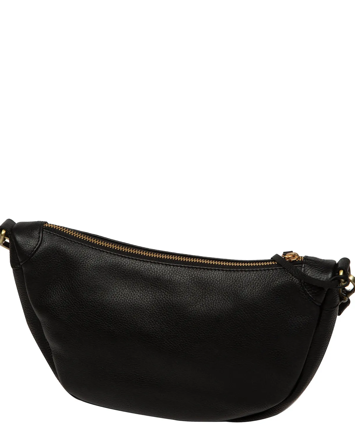 Melisande' Black Leather Cross Body Bag
