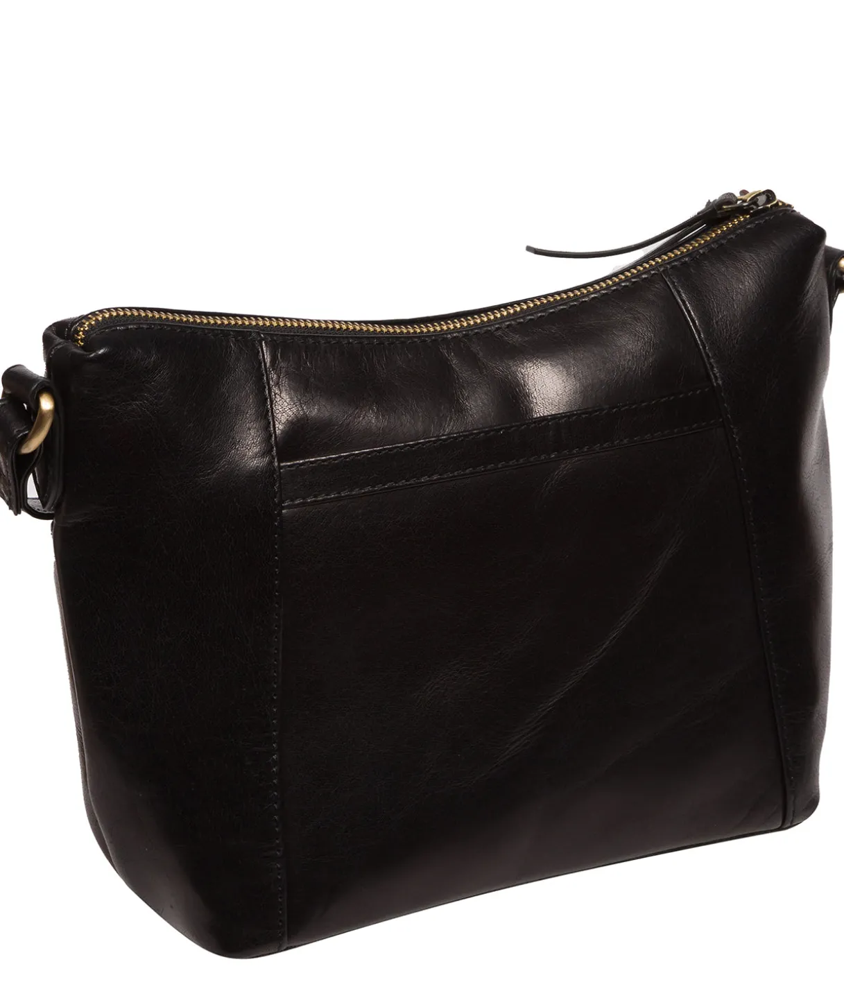 Merrill' Black Leather Cross Body Bag