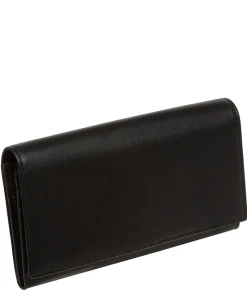 Mia' Black Leather Purse