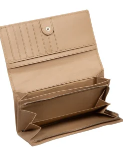 Mia' Latte Leather Purse