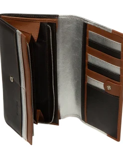 Mia' Multi-Coloured Leather Purse