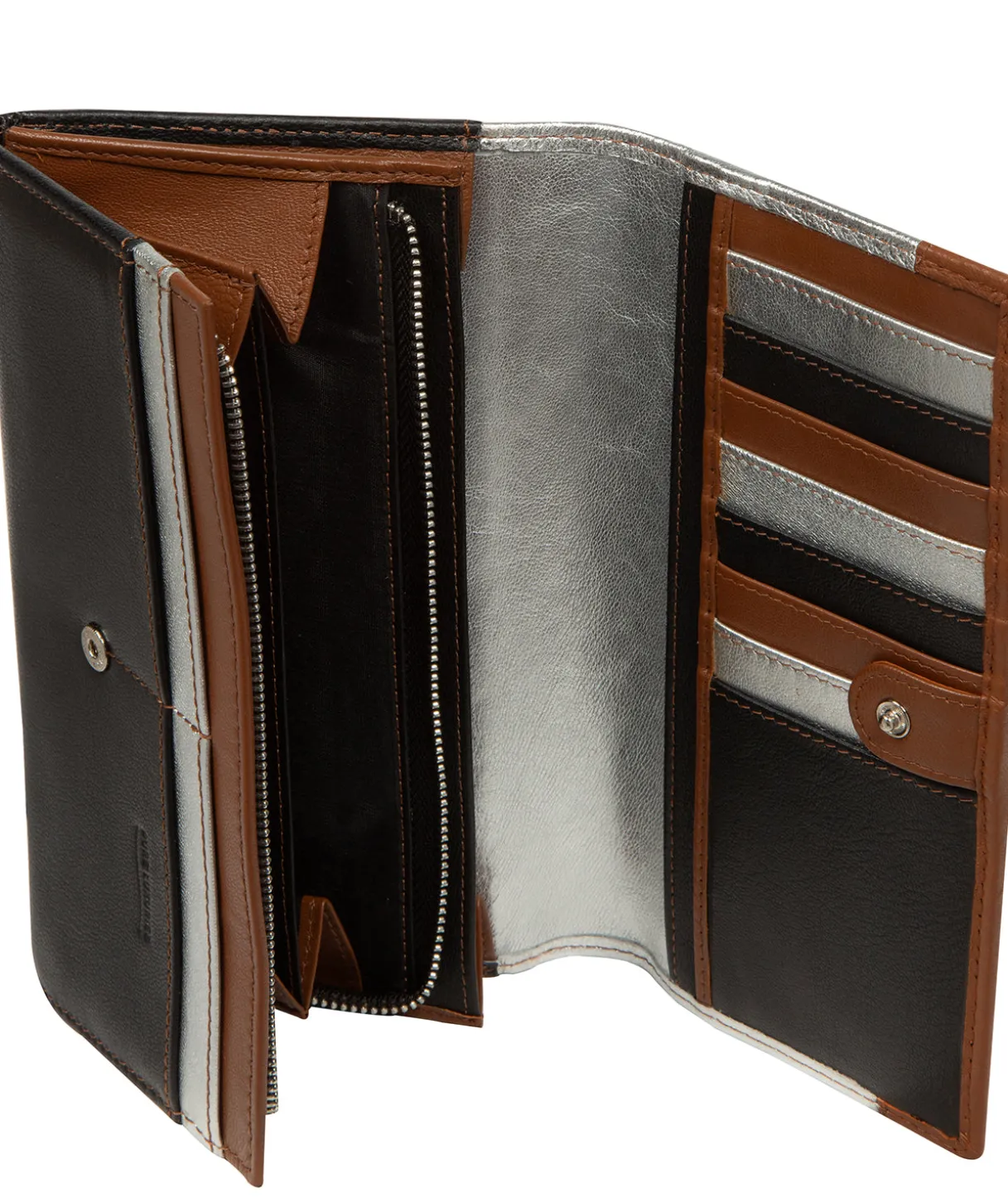 Mia' Multi-Coloured Leather Purse