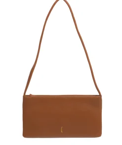 Mimi' Tan Leather Evening Phone Bag