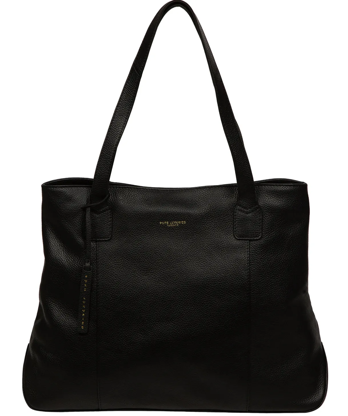 Mochi' Black Leather Tote Bag
