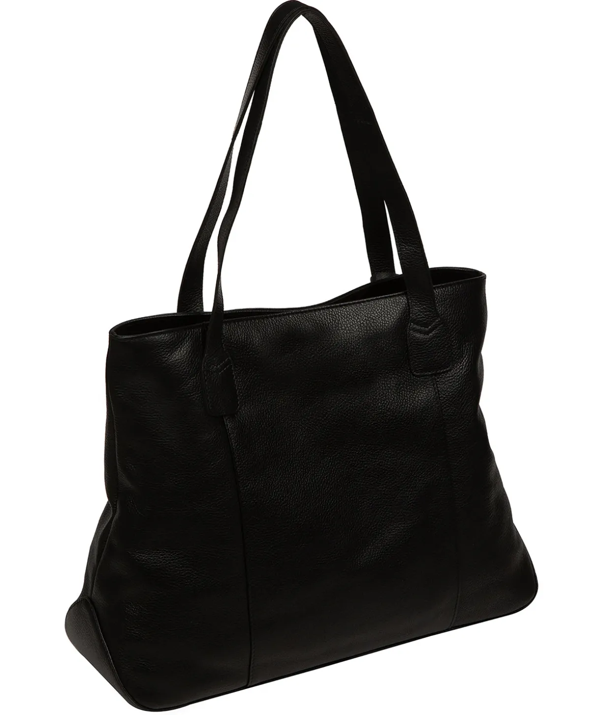 Mochi' Black Leather Tote Bag