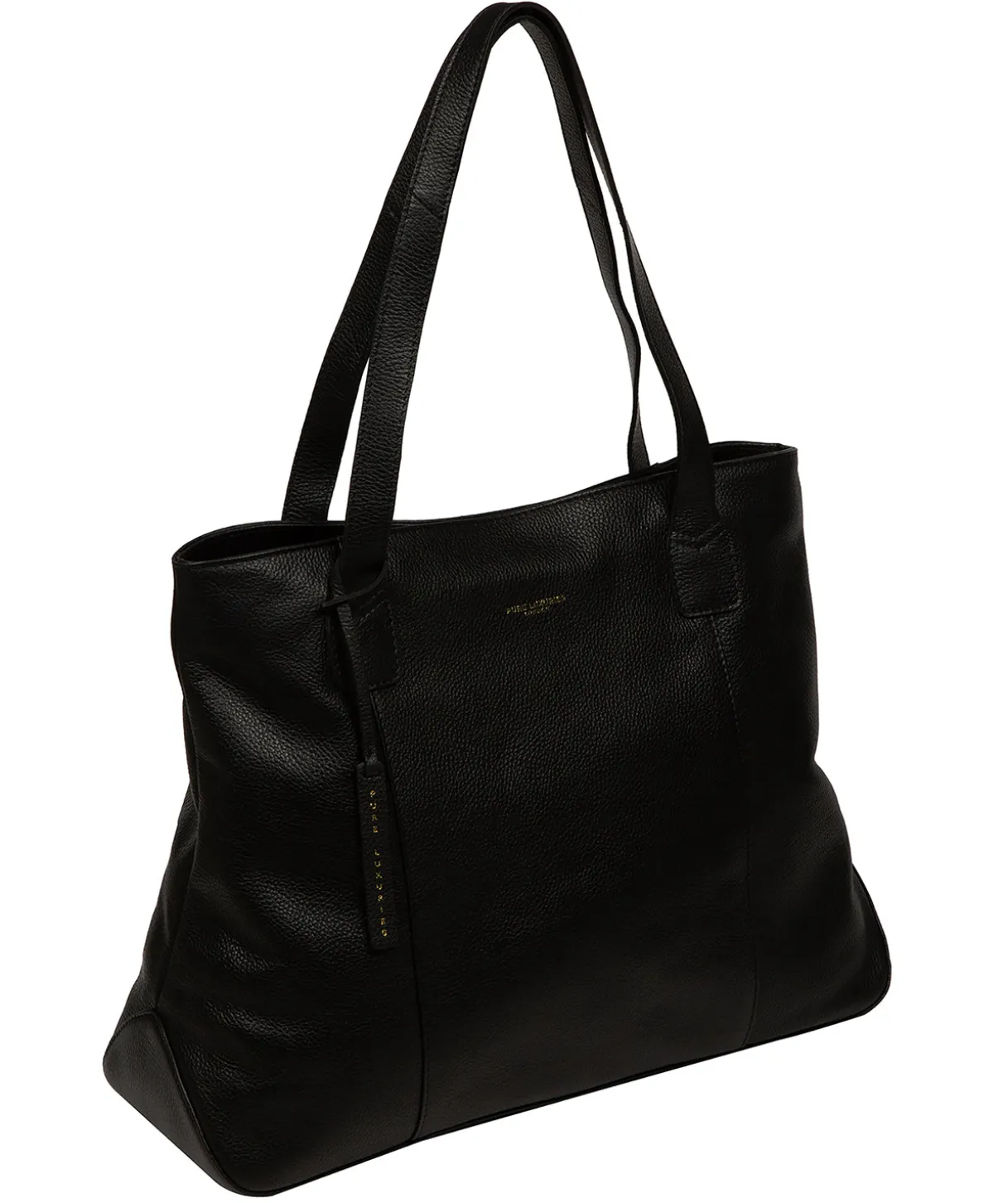 Mochi' Black Leather Tote Bag