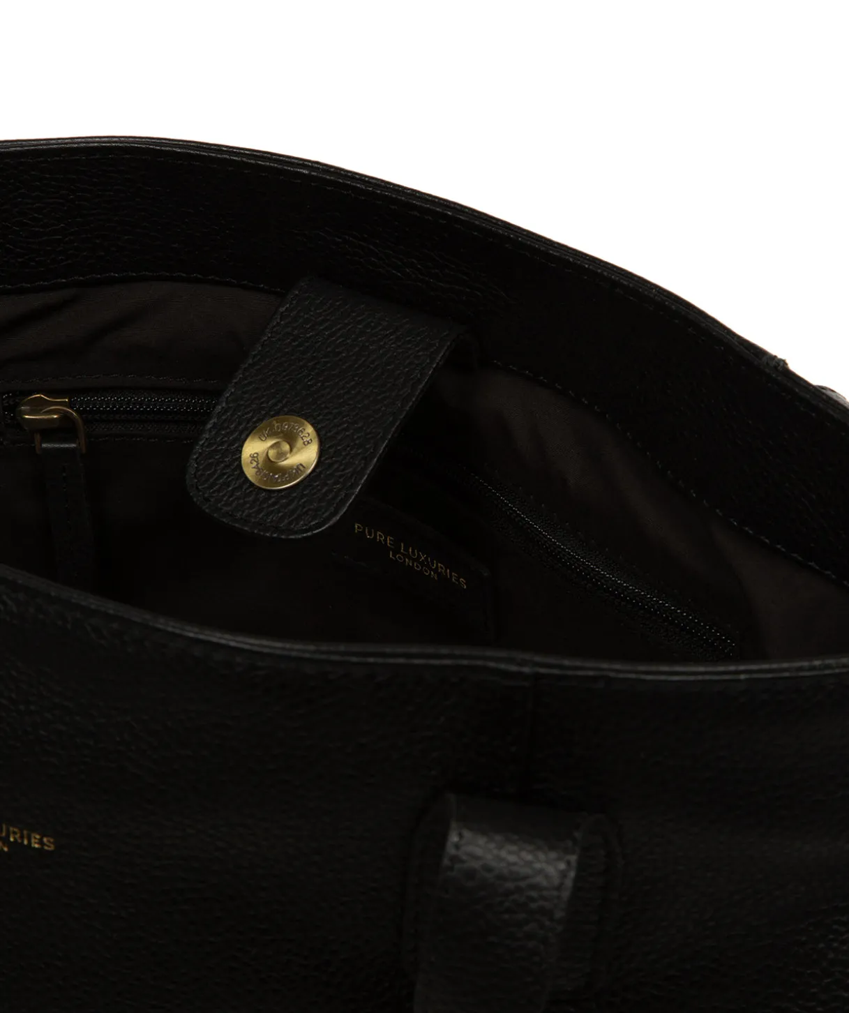 Mochi' Black Leather Tote Bag