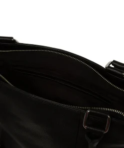 Mooki' Black Leather Handbag