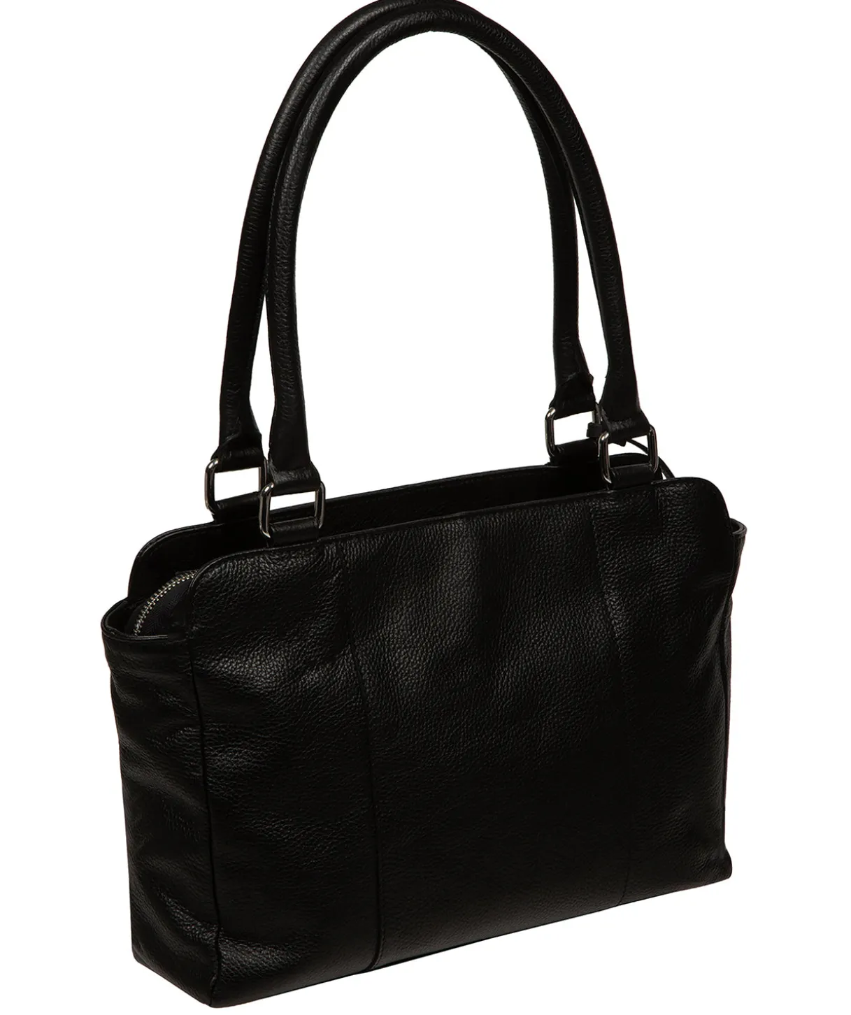 Mooki' Black Leather Handbag