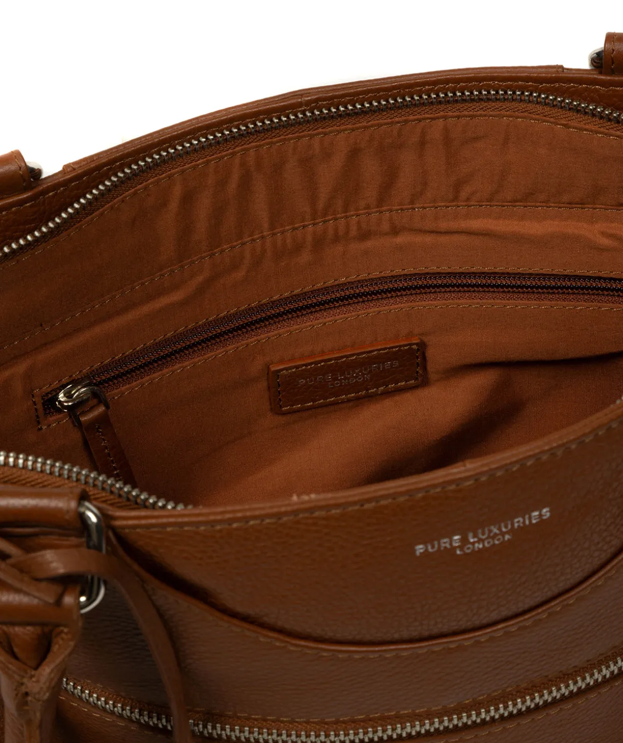 Mooki' Rich Tan Leather Handbag