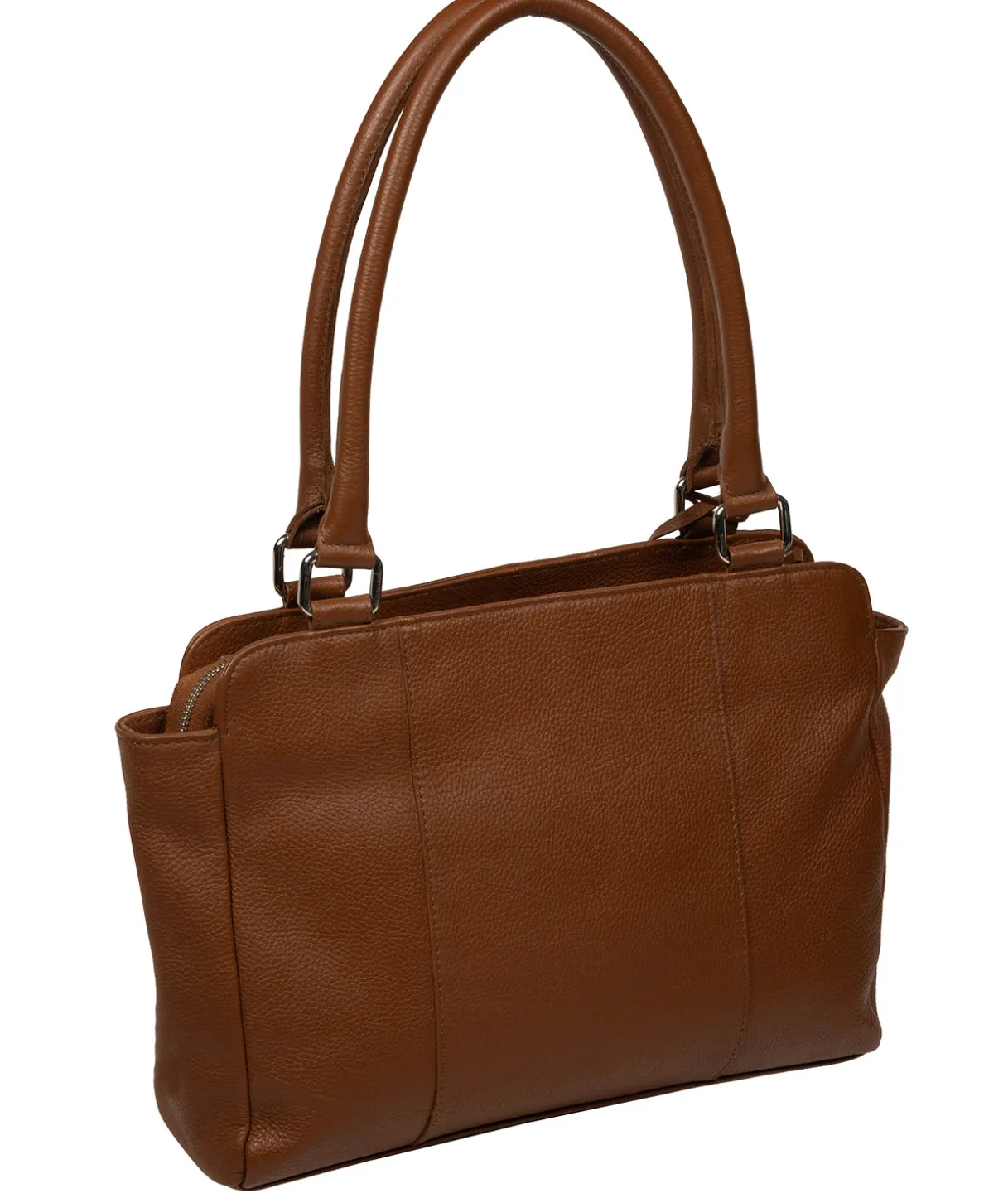 Mooki' Rich Tan Leather Handbag