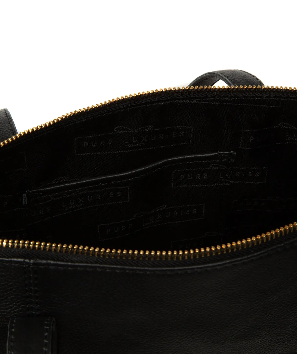 Morden' Black Leather Tote Bag