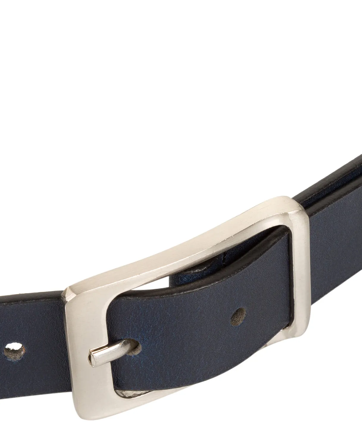 Navy Genuine Leather Ladies' Belt