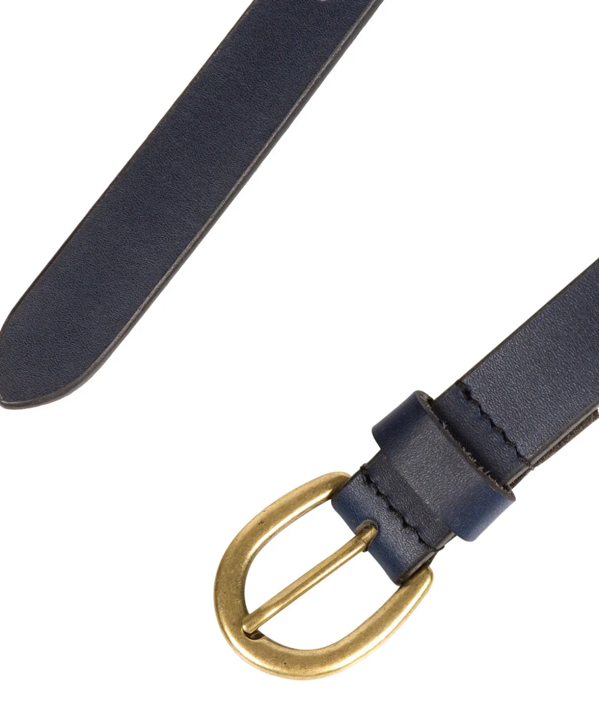 Navy Quality Leather Ladies' Belt