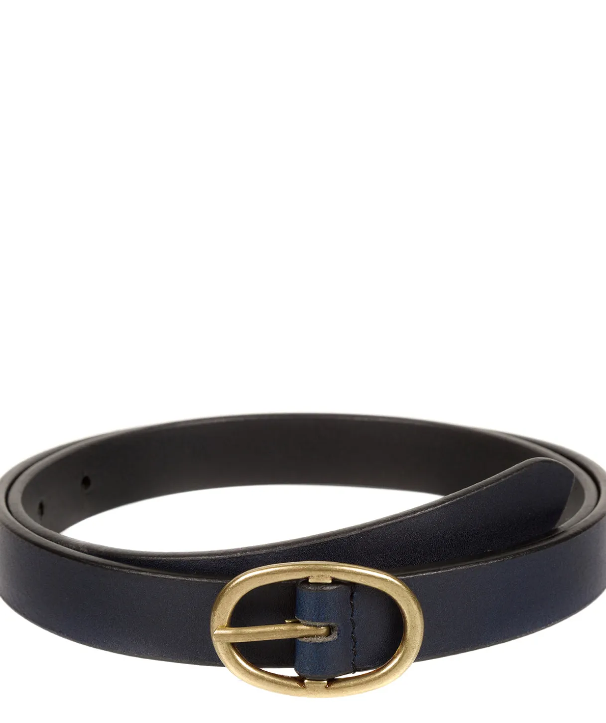 Navy Quality Leather Ladies' Belt
