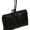 Nerissa' Black Leather Mini Clutch Bag
