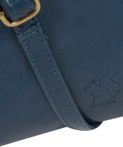 Nikita' Snorkel Blue Leather Cross Body Bag