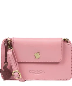 Nina' Black & Tan Leather Shoulder Bag