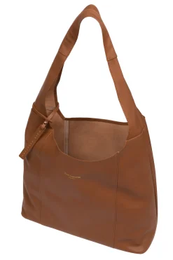 Nina' Oak Leather Shoulder Bag