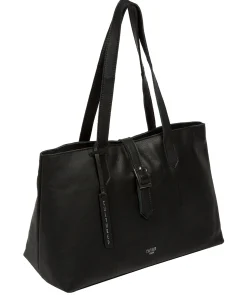 Noelle' Black Leather Handbag
