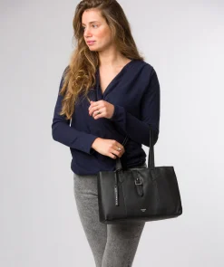 Noelle' Black Leather Handbag