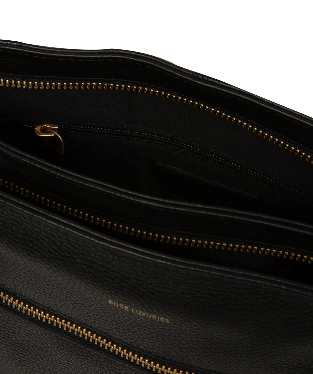 Noko' Black & Rich Tan Leather Handbag